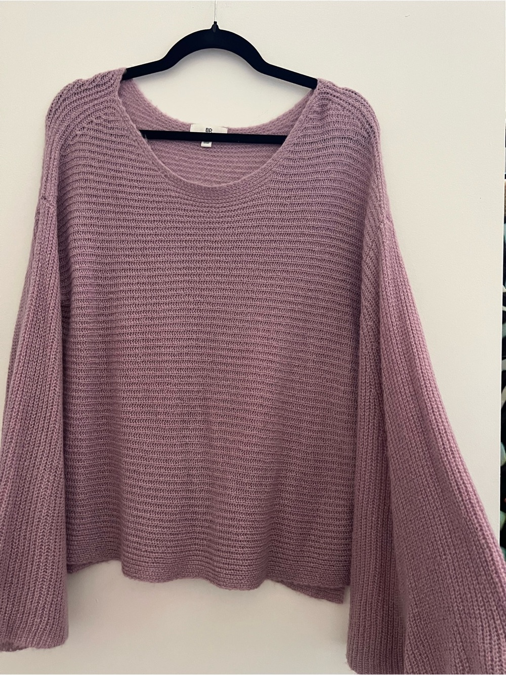 BP. Lavender Purple Oversized Open Knit Sweater – XS